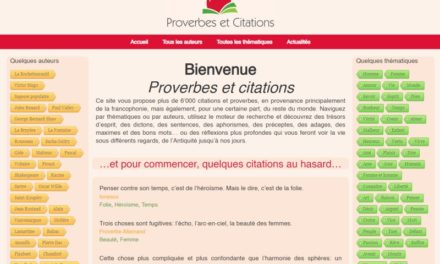 Proverbes et citations: le site de référence